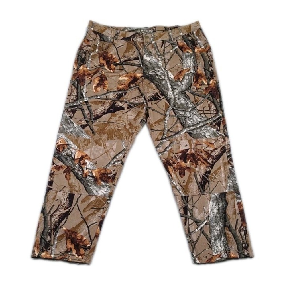 NWOT Wrangler 3D Fusion Camo Denim Double Knee Jeans Mens Size 42 Lx30 VGC
